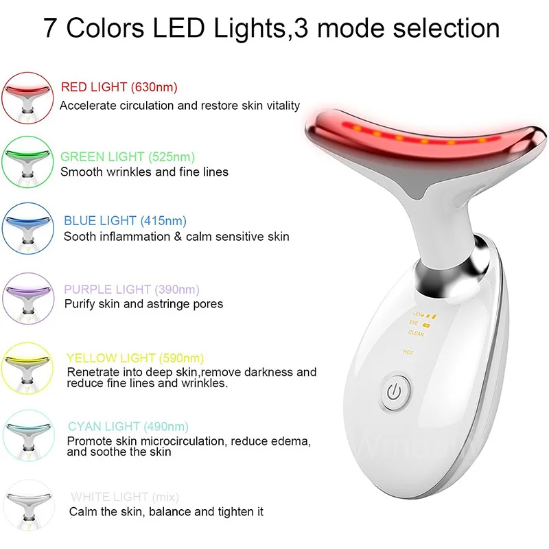 π 7-Color Face & Neck Lifting Beauty DeviceπΈ Tighten, Brighten & Rejuvenate Your Skin with Smart LED Therapy - Image 5