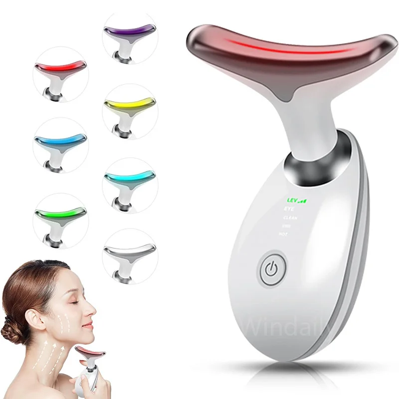 π 7-Color Face & Neck Lifting Beauty DeviceπΈ Tighten, Brighten & Rejuvenate Your Skin with Smart LED Therapy