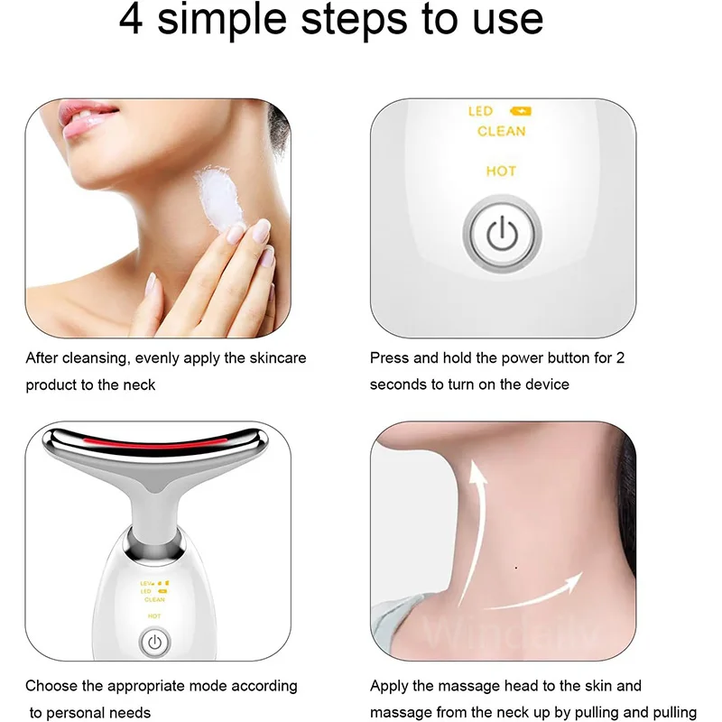 π 7-Color Face & Neck Lifting Beauty DeviceπΈ Tighten, Brighten & Rejuvenate Your Skin with Smart LED Therapy - Image 4