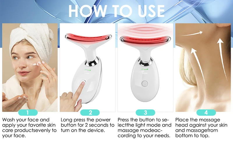 π 7-Color Face & Neck Lifting Beauty DeviceπΈ Tighten, Brighten & Rejuvenate Your Skin with Smart LED Therapy - Image 13