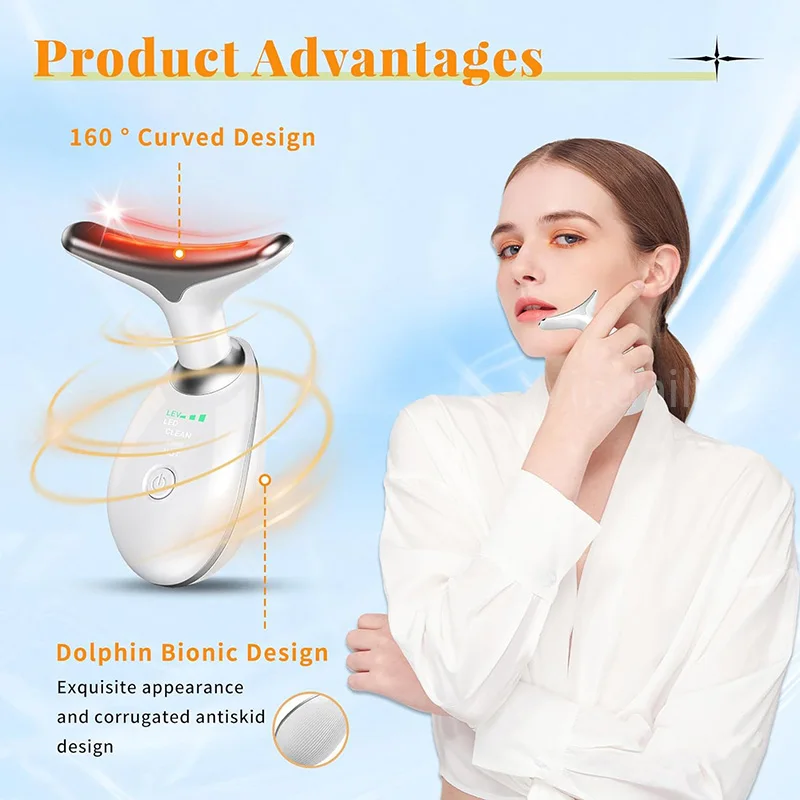 π 7-Color Face & Neck Lifting Beauty DeviceπΈ Tighten, Brighten & Rejuvenate Your Skin with Smart LED Therapy - Image 2