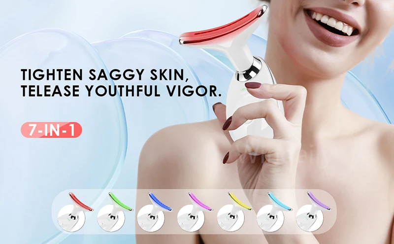 π 7-Color Face & Neck Lifting Beauty DeviceπΈ Tighten, Brighten & Rejuvenate Your Skin with Smart LED Therapy - Image 8